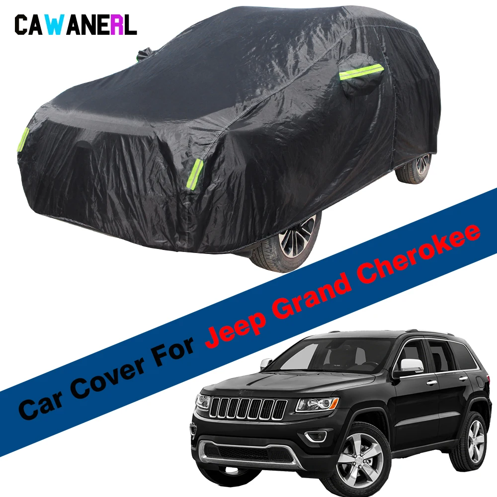 Waterproof Car Cover For Jeep Grand Cherokee SUV Outdoor Anti-UV Sun Shade Snow Rain Resistant Cover Dustproof