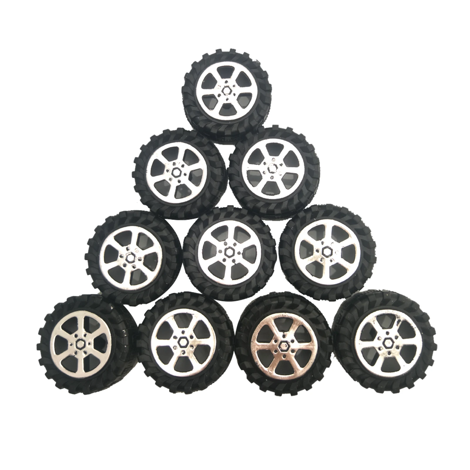 Roues de jouets en plastique, 25 pièces, 2mm de diamètre, pour bricolage, voiture, camion, bateau, hélicoptère, lot de 50 pièces