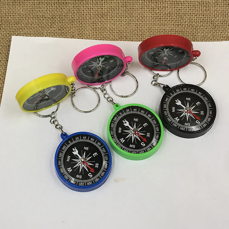 แบบพกพา Mini Camping North Navigation มือถือเข็มทิศพวงกุญแจ Multifunctional Survival ปฏิบัติ Guider