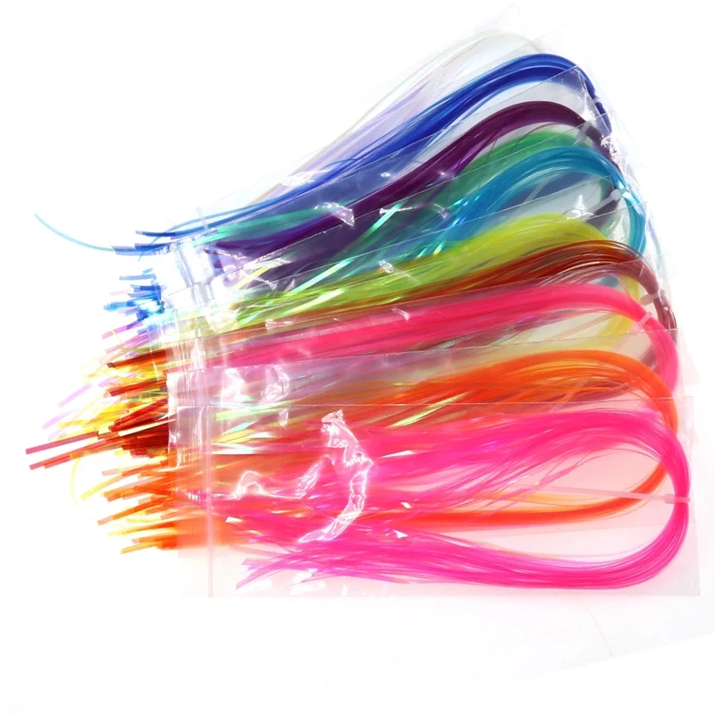 3 Packungen 2mm Flashabou Ice Wing Fiber Flaches Perlglanz-Kristall-Flash-Tinsel Synthetisches Fliegenbindematerial für Angelköder & Nymphen – Detail 7