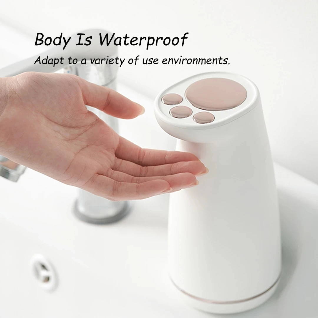 2022 Cat Claw Automatic Soap Dispenser Machine Intelligent Induction  Hand Washer IPX4 Foam Generator Type-C Charging 300ML