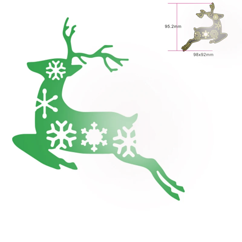 

Christmas Snowflake and Elk Metal Cutting Dies For DIY Decorative Embossing Handcraft Paper Cards Making Die Template New