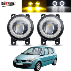 2 pezzi Angel Eye fendinebbia per Renault Scenic II III 2003-2015 Car LED Lens DRL fendinebbia luce di marcia diurna 30W 12V