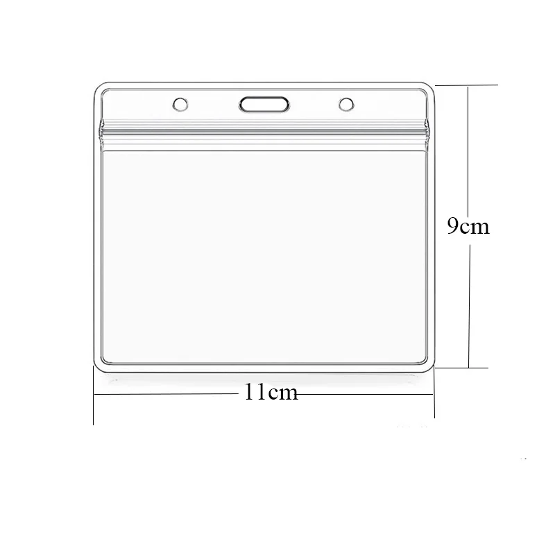 Impermeável Transparente Titular Do Cartão, Plástico ID Card Badge Titulares Caso, Para proteger Cartões De Crédito, Card Protector, 1Pc