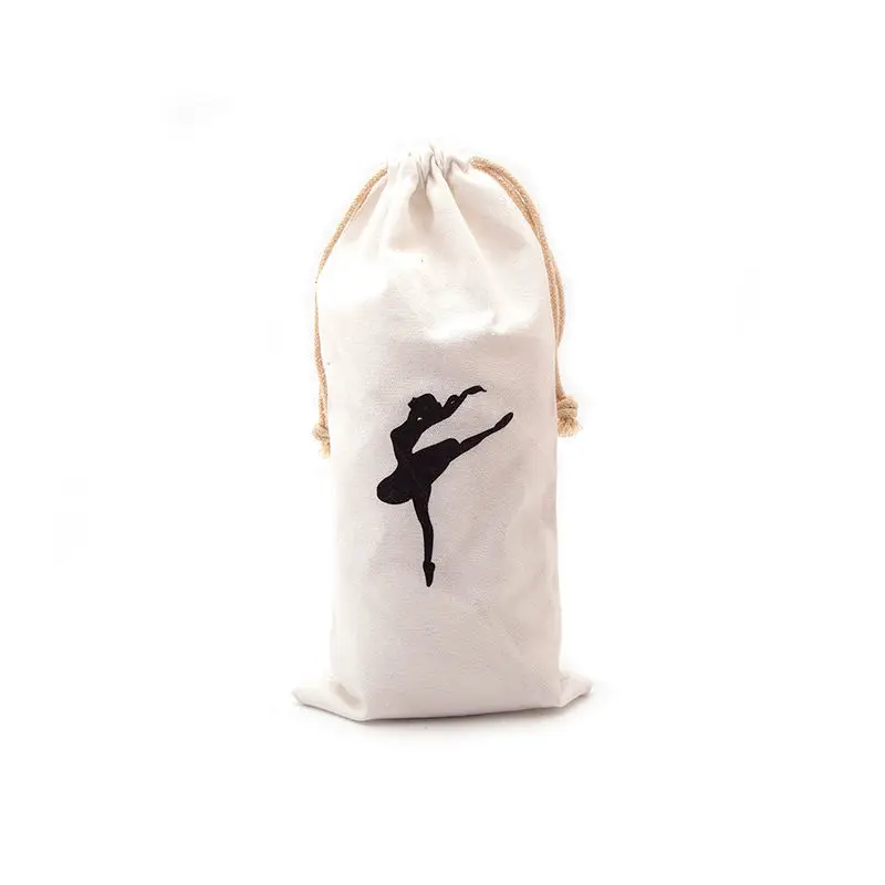 Ruoru Drawstring Ballet Dance Bag White Color Ballet Bag for Girls Ballerina Pointe Shoes Bags Ballet Dance Accessories