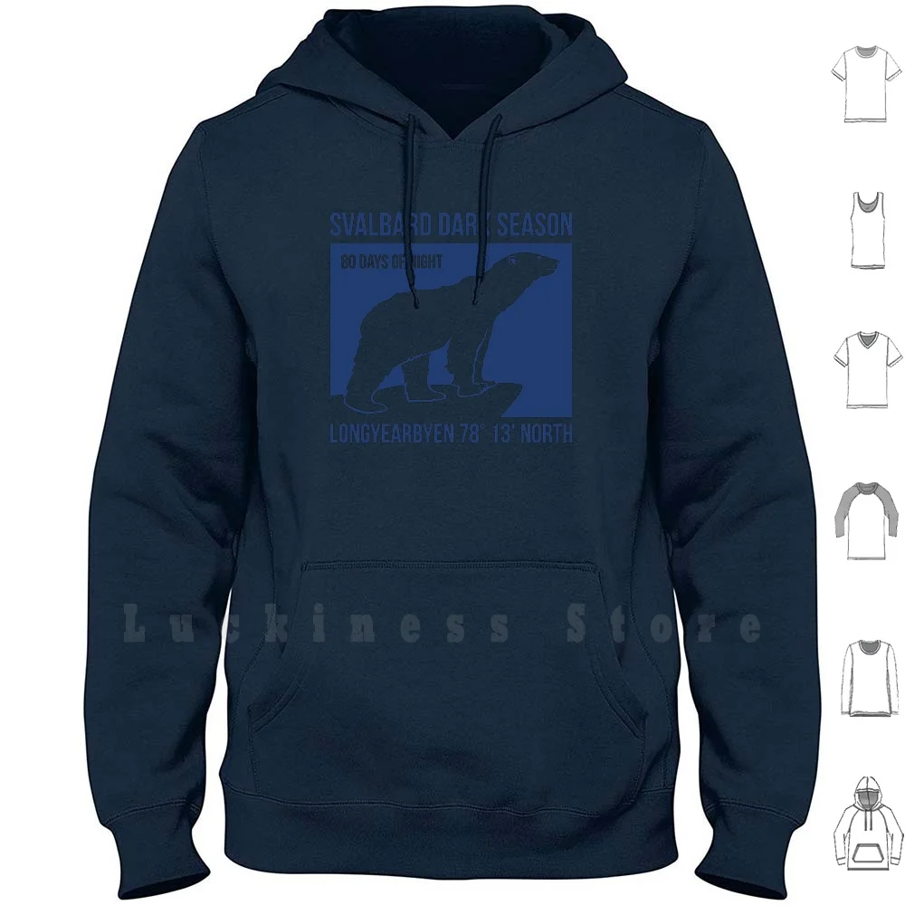 Svalbard Northern Lights hoodies Svalbard Dark Season Morketiden Northern Lights Aurora