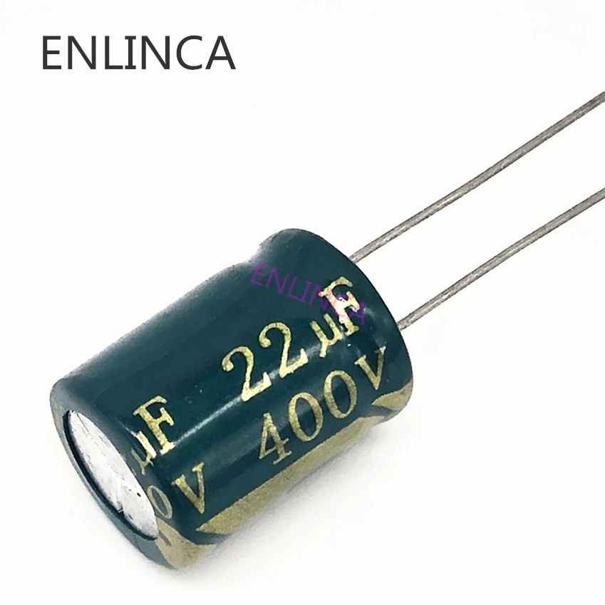 

110pcs/lot 22UF high frequency low impedance 400V 22UF aluminum electrolytic capacitor size 10*17mm T22 20%