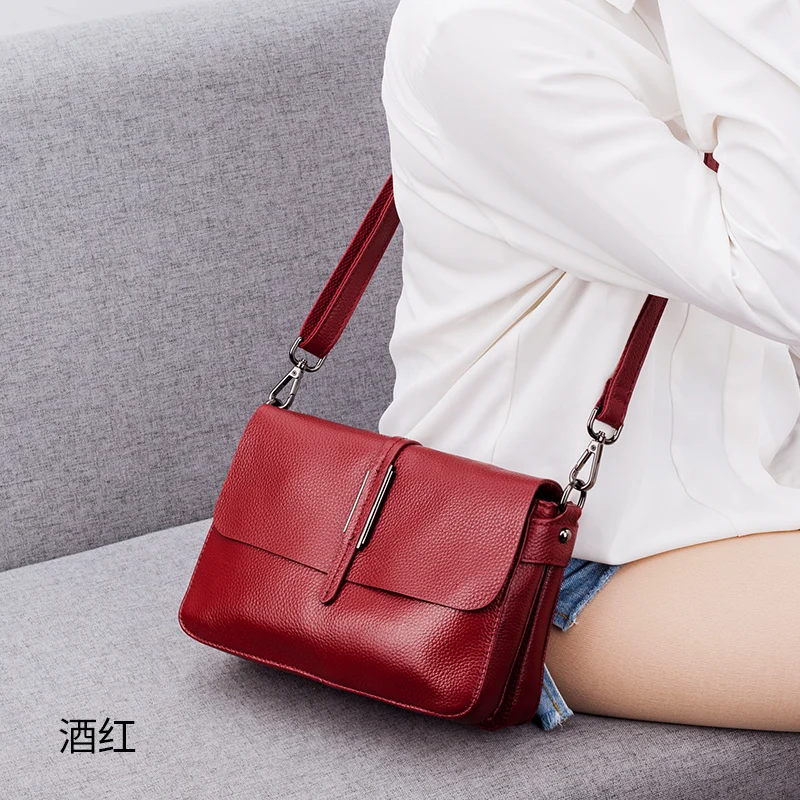 

2023 Fashion Luxurious Designer Crossbody Bag Genuine Leather Soft Messenger Bags For Ladies Zipper Mini Woman Bag Female Bags