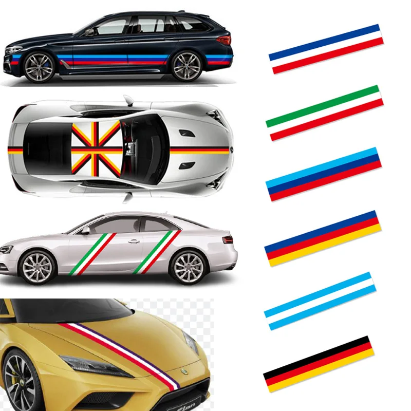 

Sport Custom DIY Modified Side Stripe Waist Line Sticker Hood Bumper Decal Decor for Audi A4 RS4 A3 RS3 RS6 A5 A6 Q3 Q5 Q7 TT