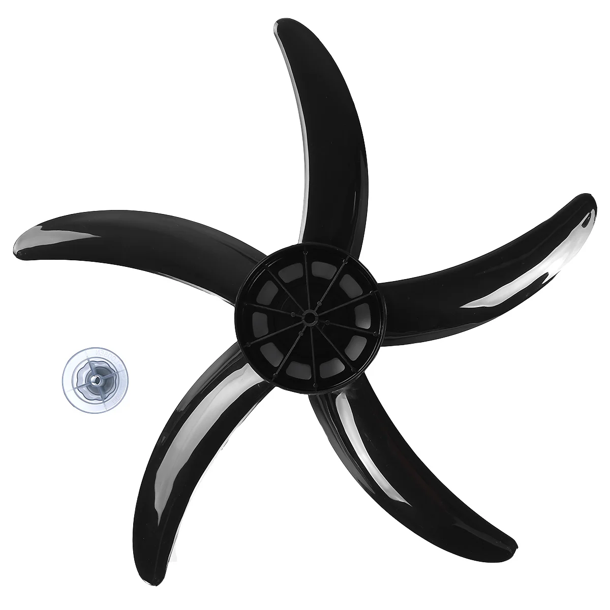 20 Inch Fan Blade Plastik Rumah Tangga 5 Meninggalkan Blade dengan Nut Cover Angin Besar Pisau Kipas untuk Alas Fan Umum Fans Aksesoris