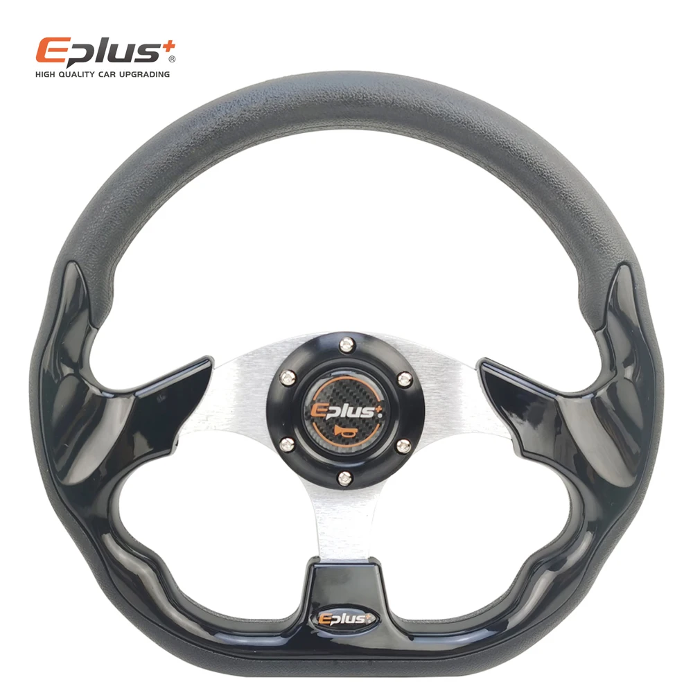 EPLUS Car Sport Steering Wheel Racing Type High Quality Universal 13 Inches 320MM Aluminum PU 4Color Modified Auto Styling