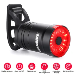 LEADBIKE Smart Bike Tail Light Brake Sensing Bicycle Light Cycling Light IPX6 USB Chargeable Led Taillight Mtb Accesorios