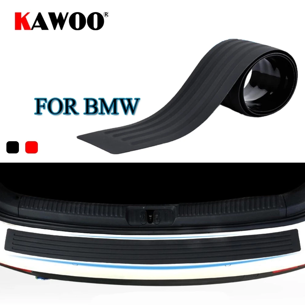 

KAWOO For BMW X1 X3 X5 X6 F15 F16 F20 F25 E83 E70 E84 E53 Rubber Rear Guard Bumper Protect Trim Cover Sill Mat Pad Car Styling