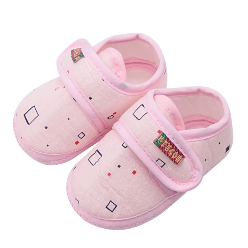 

Ins Hot Cotton Baby Girls Shoes Infant First Walkers Toddler Girls Kid Bowknot Soft Anti-Slip Crib Shoes 0-18 Months