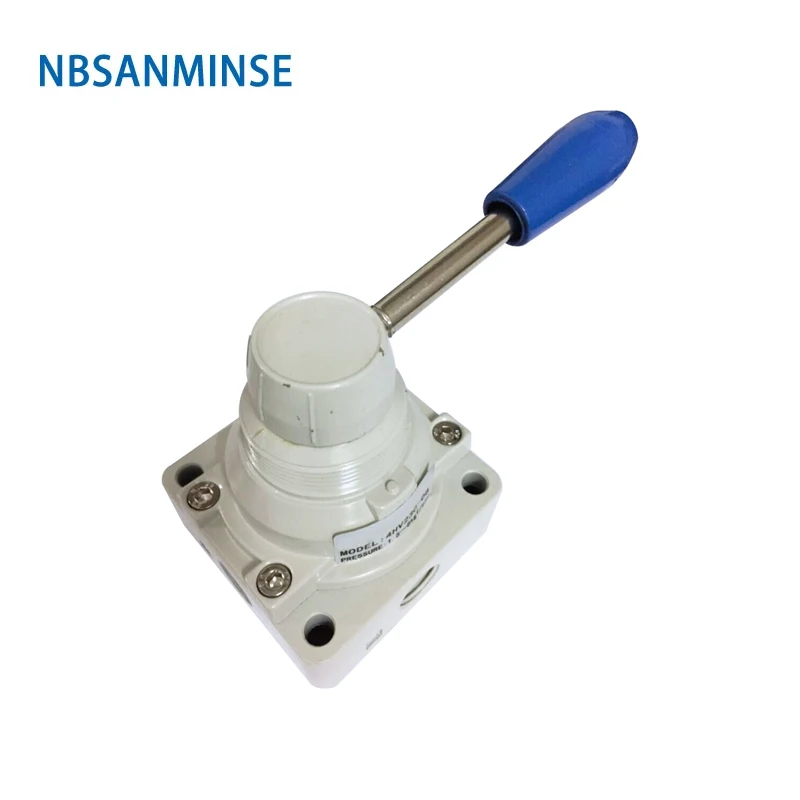 4 HV Hand Switching Valve Drawing Valve Air Valve 90 Working Angle G Thread 1/8 1/4 3/8 1/2 3/4 High Quality NBSANMINSE