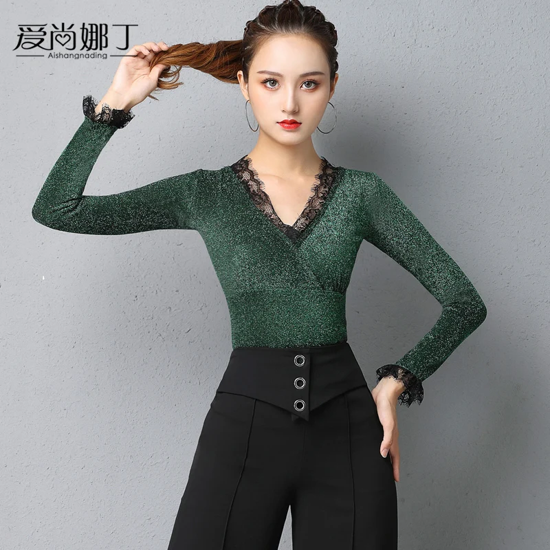 

Woman long sleeve national standard Dance Top Latin dance clothing Woman long sleeve national standard Dance shirt Latin