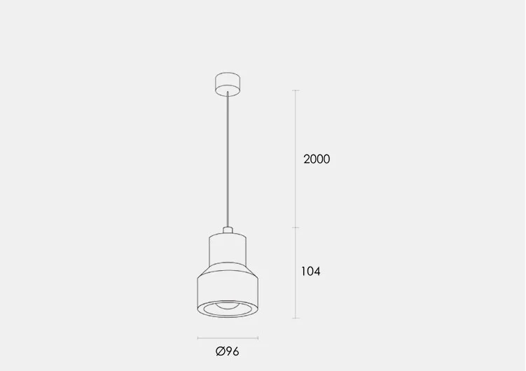 IWHD lampada a sospensione a LED moderna nordica accanto alla camera da letto soggiorno sala da pranzo luce cerativa Mini lampade a sospensione