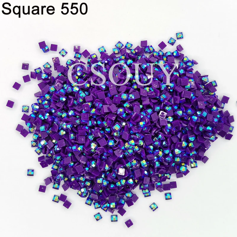 New AB Diamond 5D Diy Diamond Painting Square AB Stone Resin Electroplating Mosaic Gift Making Diamond Painting-Square Stone Kit