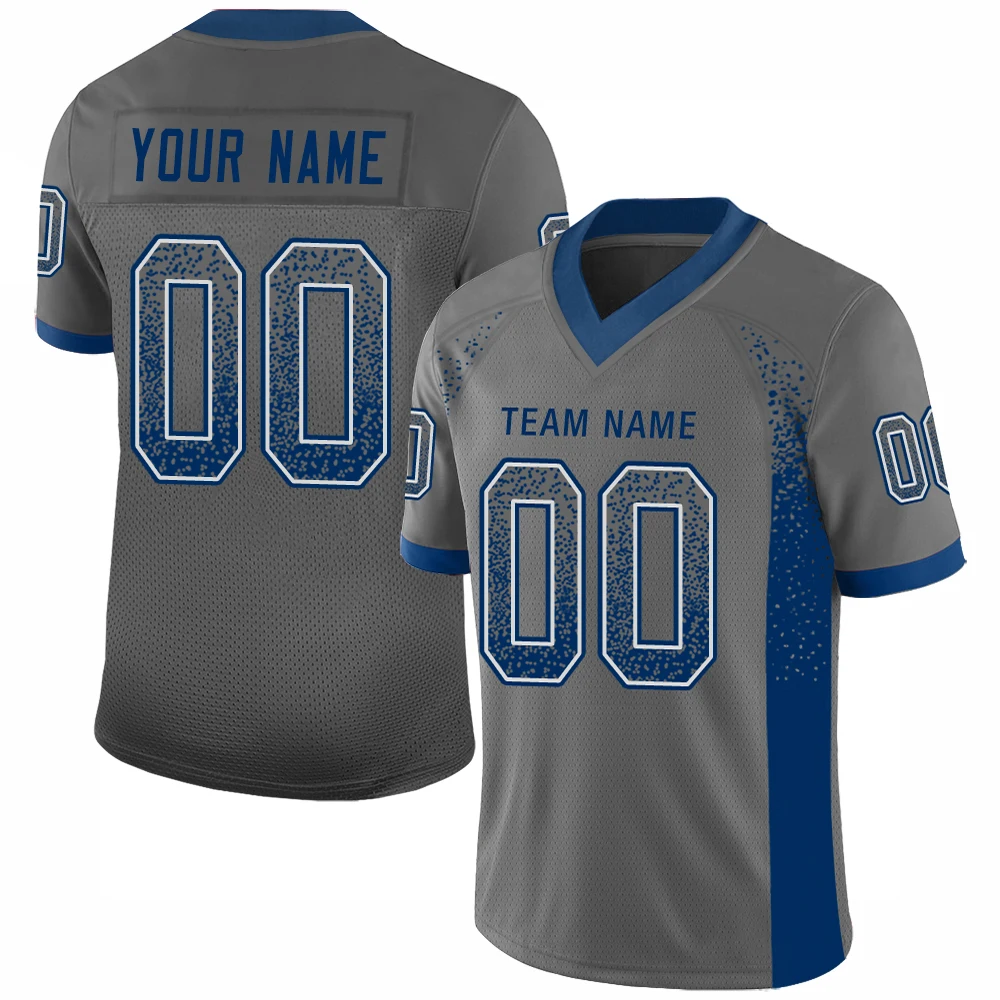 Custom American Football Wear Design Your Own Team Name Number Embroidered Breathable Absorbent Sportswear for Unisex