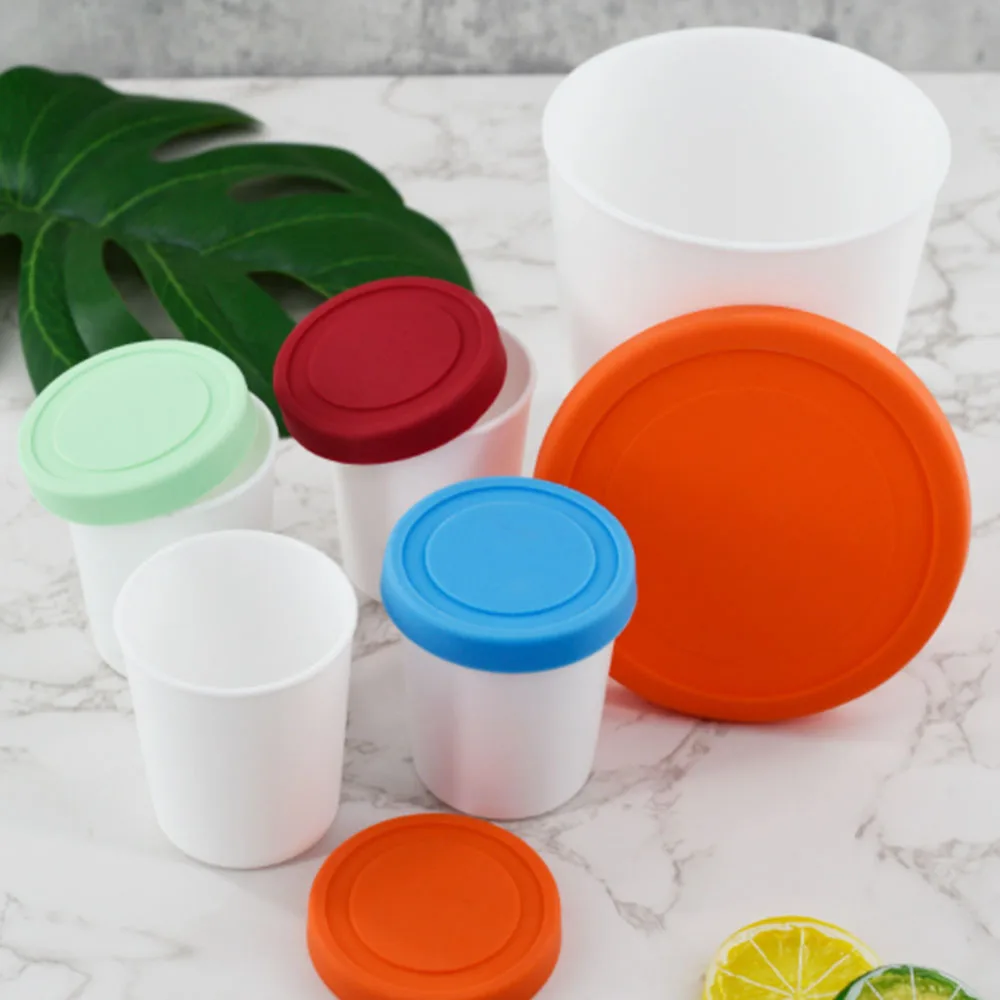 

250/1000ml Ice Cream Containers Reusable Storage Tubs with Tight Sealing Lids for Ice Cream