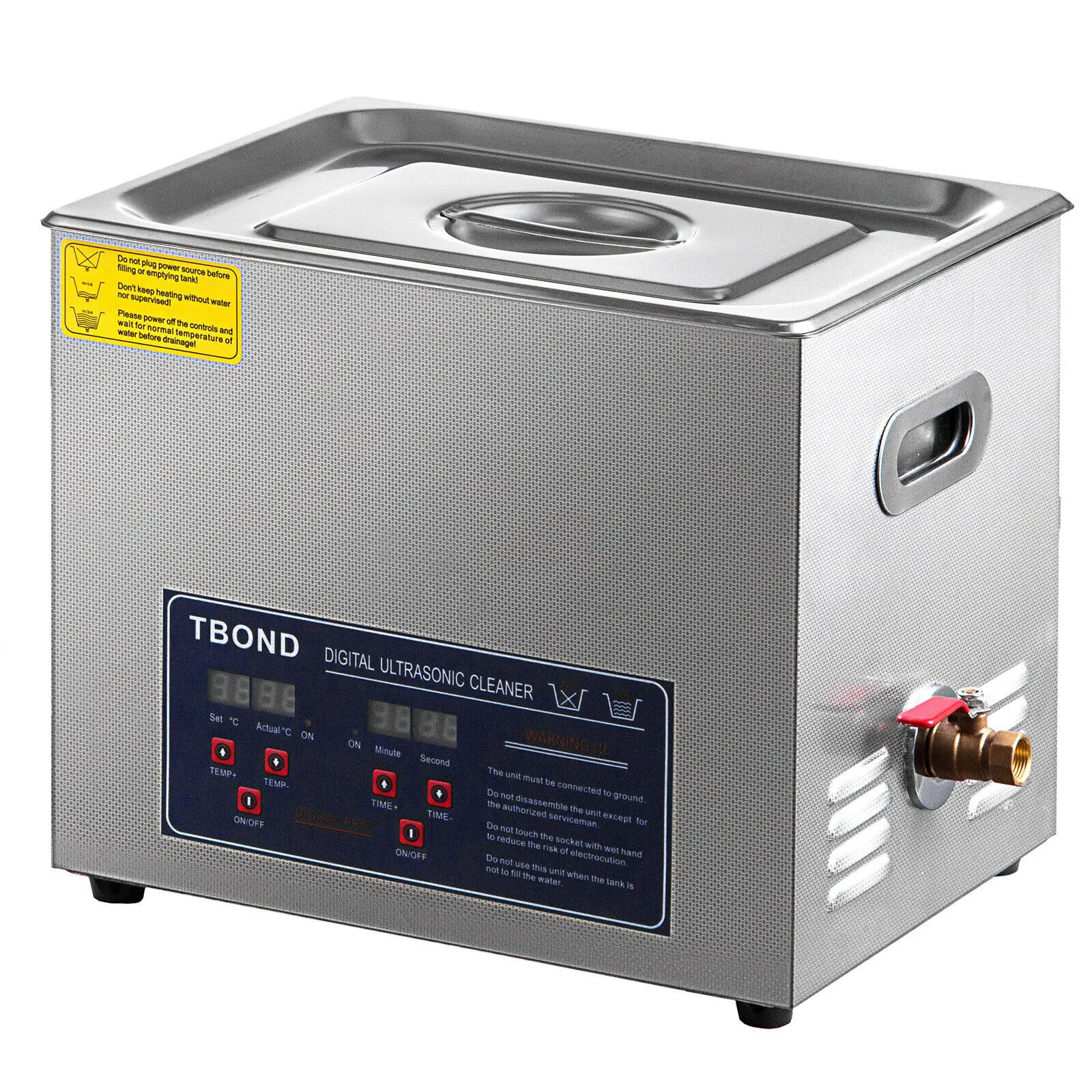 3L Ultrasonic Cleaner Digital Timer Portable Bath Jewelry Glasses Watch Cleaning Stainless Steel Lave-Dishes Industry Heater