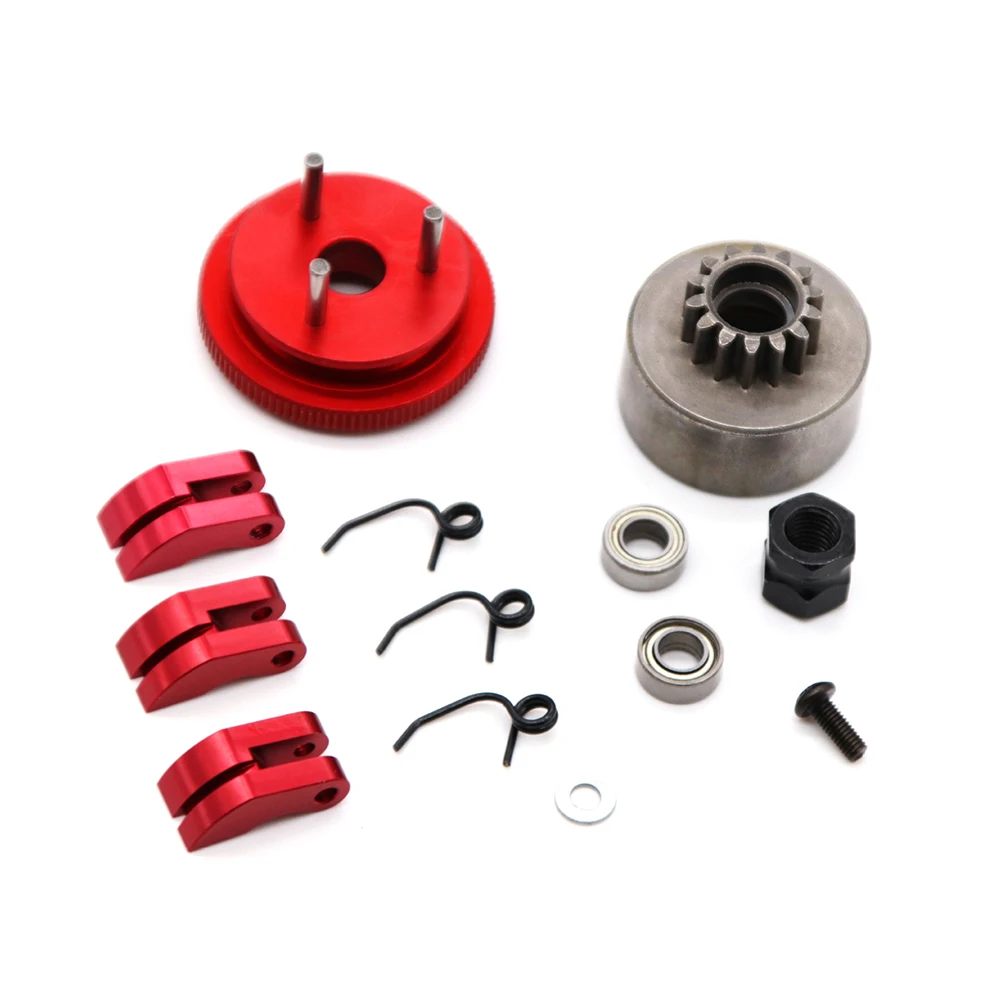 14T RC Campanello Frizione per 1/8 RC Modello Nitro Auto HPI HSP Traxxa Frizione In Metallo Volano Set D10201 RC Auto Aggiornamento di Ricambio
