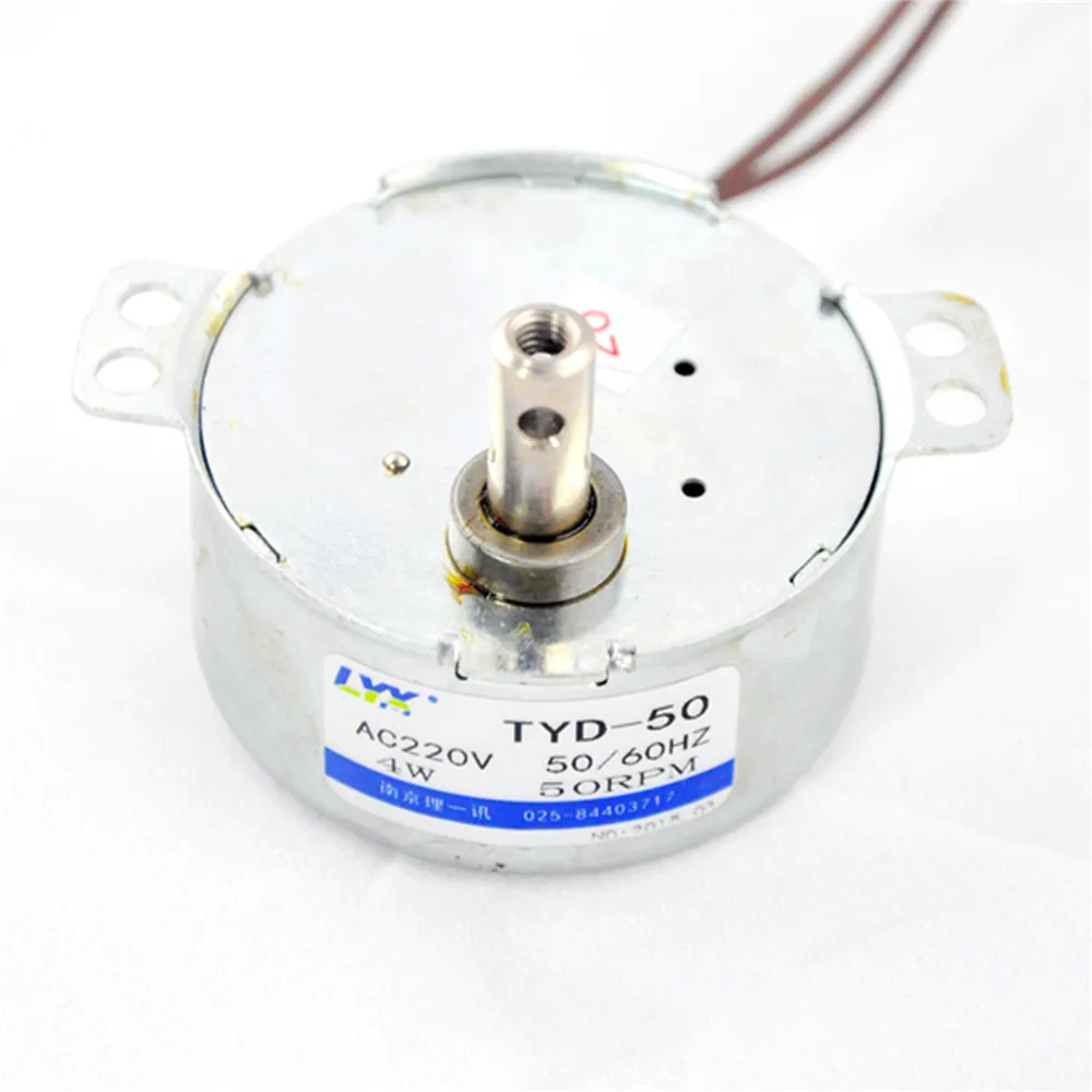 For TYD-50 AC 220V-240V 50RPM 4W 50/60Hz Shaft Dia Fan Synchronous Motor