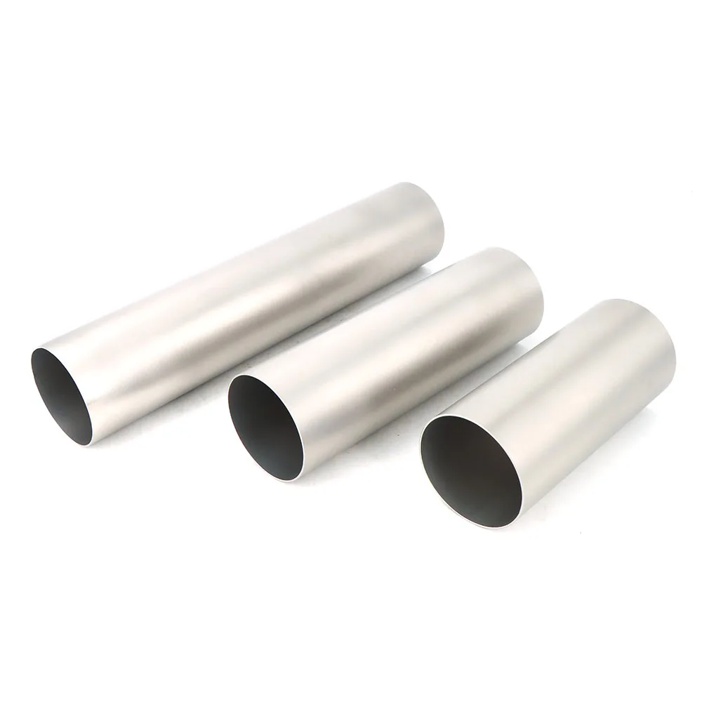 car Exhaust pipe 51mm 63mm 76mm titanium alloy exhaust pipe silencer tail pipe titanium alloy welding material