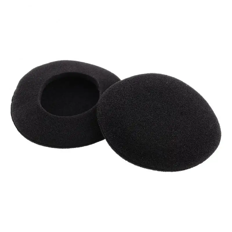 2Pcs Soft Foam Ear Pads 35/40/45/ 50/55/60/65MM Earphones Thicken Sponge Replacement Cushions Covers Headphone Accessories