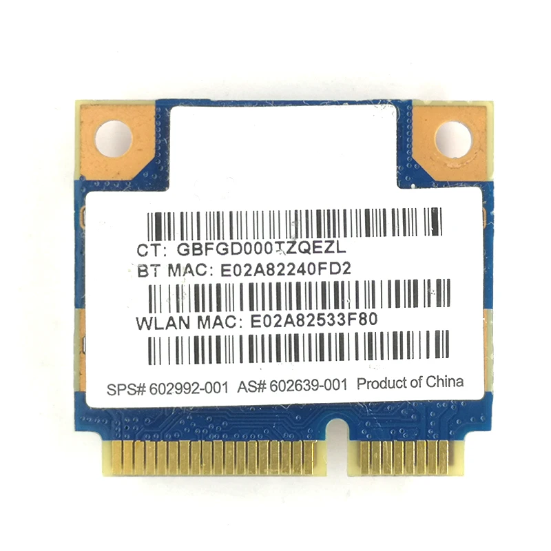 Ralink 와이파이 N 블루투스 3.0 미니 PCI-e 카드, 300M 602992-001, 802.11n 와이파이 카드, WLAN RT3090, HP CQ42 CQ62 4420S, RT3090BC4