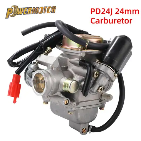 Motorrad GY6 125cc 150cc Vergaser Zubehör PD24J Kraftstoff System Carb ATV Kart Roller Power Jet Motocross Teile Vergaser