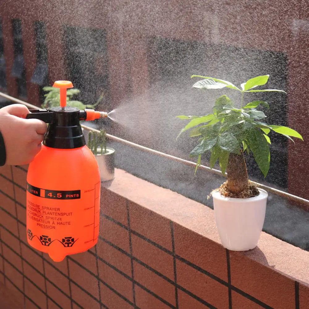 Pulverizadores de agua de desinfección a presión manual, botella de pulverización, bomba de compresión de aire, rociador de jardín, regadera de