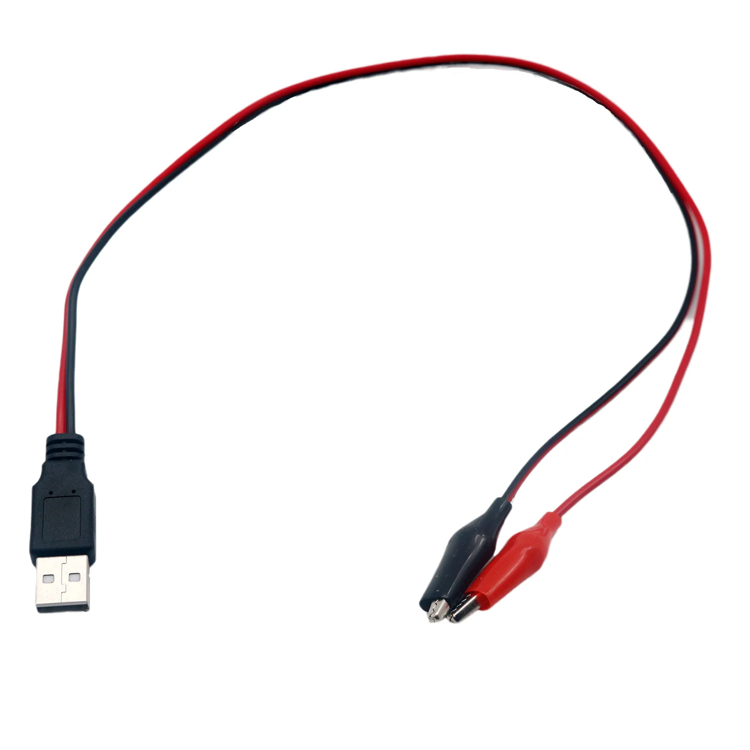 

1pc USB Male to Alligator Clips USB Tester Detector Voltage Meter Ammeter Test Wire Adapter Cable 50cm