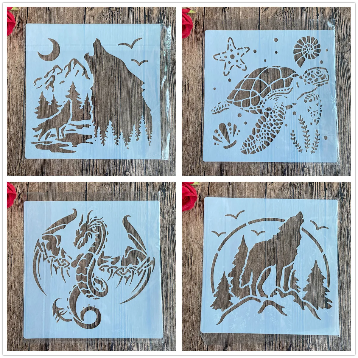 20 * 20 cm DIY Craft Animal Mold, 4pcs Set