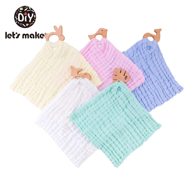 Let'S Make Baby Bibs Cotton Soft Saliva Handkerchief Toddler Feeding Burp cloth Towel drool slab baby bandana baby apron slabber