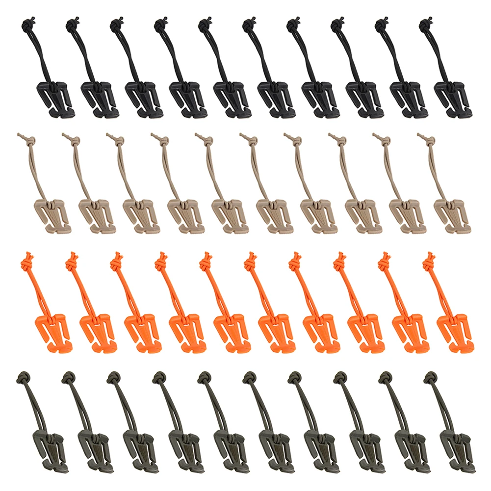 10pcs 5pcs Molle Backpack Buckle Carabiner Clips Outdoor Nylon Camping Bag Hanger Hook Clamp EDC Carabiner Survival Gear Tools