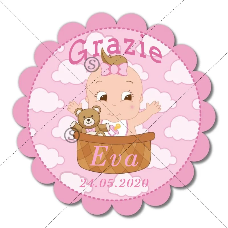 100, custom stickers for girls and boys, my first communion sticker label, custom add name and date, baby shower, baptism