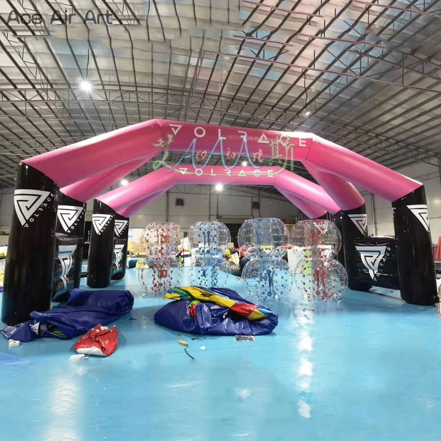 

Reusable 10x5m Giant Airtight Arch,Inflatable Start Finish Line Archway With Logo Sticker On Top For Sale Made By Ace Air Art