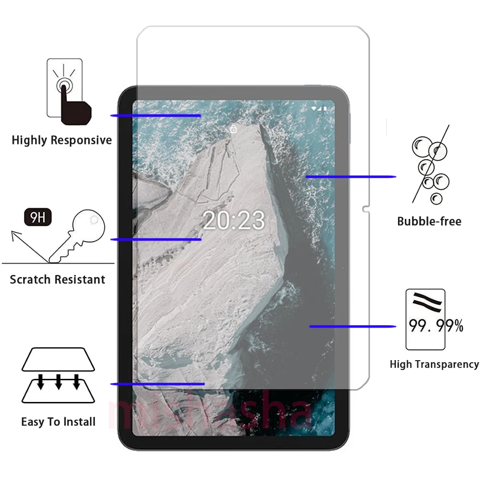 3 pçs vidro temperado para nokia t20 10.4 polegada tablet protetor de tela película protetora vidro à prova de riscos para nokia t20