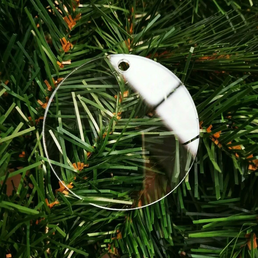 Clear Baubles Bedroom Art Decor Home/ Perspex Acrylic Baubles / DIY Craft / Tree Decoration