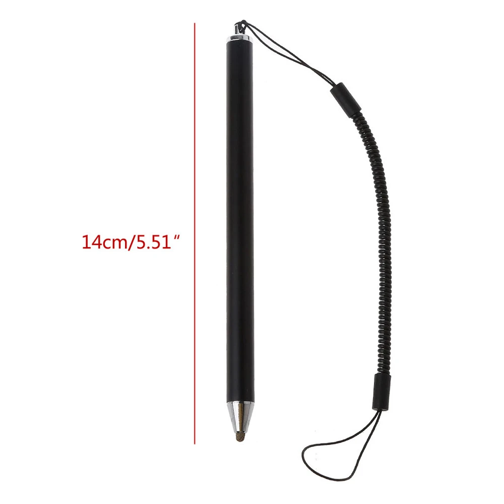 Anti-lost Lanyard Touch Screen Stylus Pen Fibre Stylus Mesh Micro Fiber Tip Pen for Smart Phone Tablet