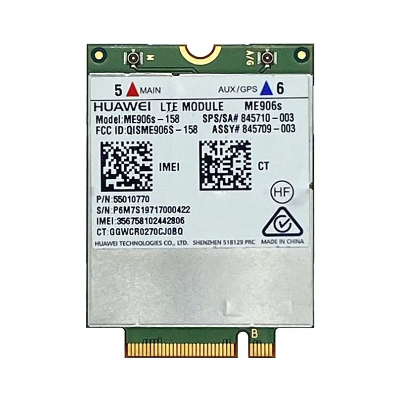 Tarjeta de banda ancha móvil 4G ME906S ME906S-158, para HP LT4132, LTE, HSPA +, Módulo 4G, 845710, 001, 845709