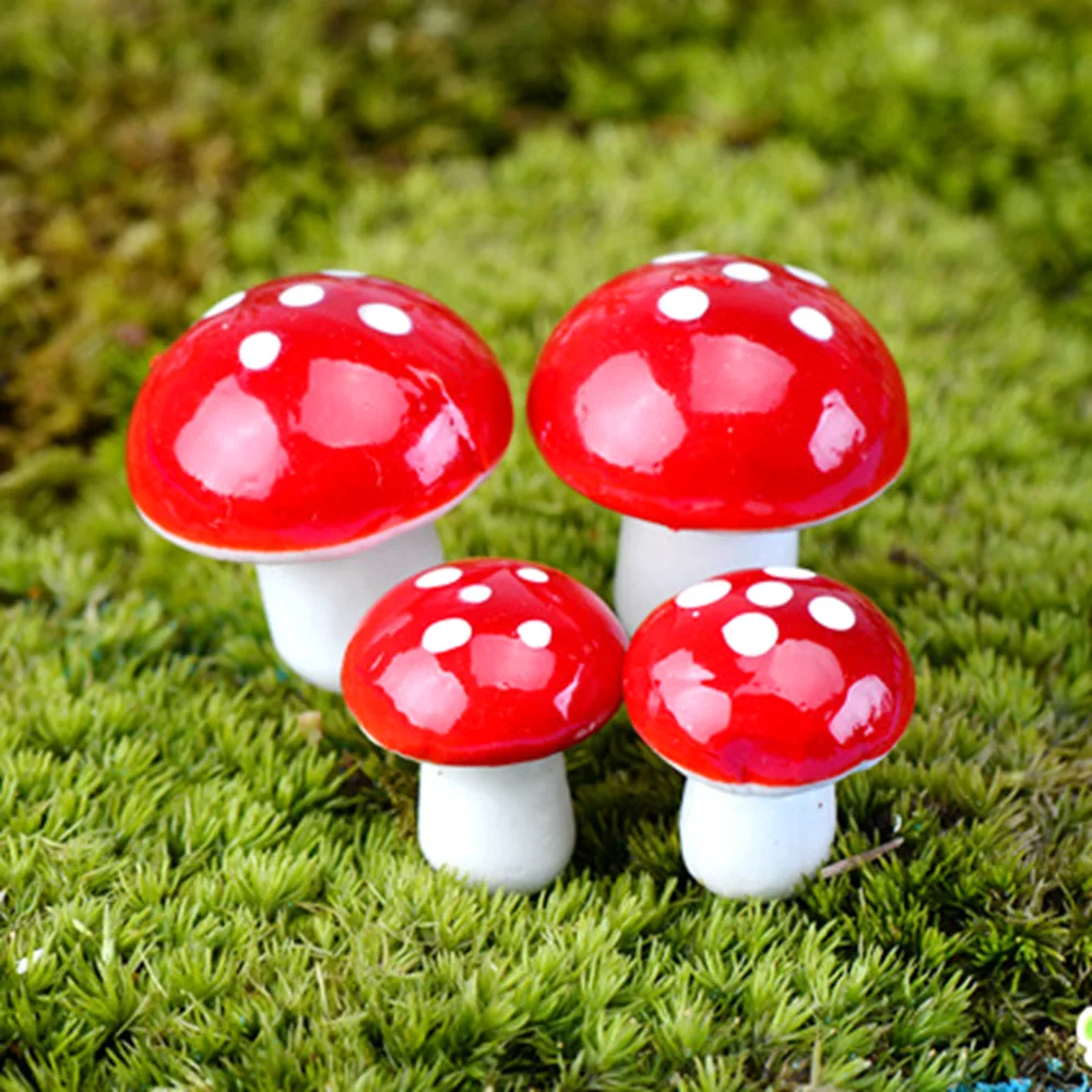 Mini Foam Miniature Mushrooms, Red Mushroom, Artificial Garden, Fairy Bonsai, Pot, Handcrafted Decorations, DIY Landscape Micro