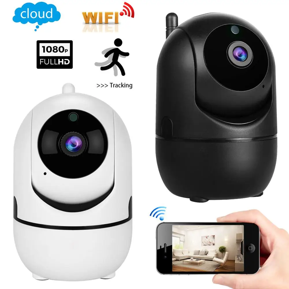 

WOWPIC 1080P HD Беспроводная IP-камера облачная Wi-Fi камера умное автоматическое отслеживание человеческого дома камера видеонаблюдения сетевая ИИ-камера