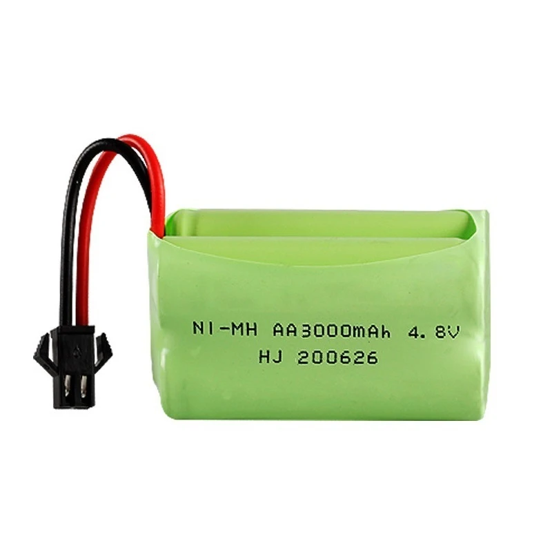 4.8v 3000mAh akumulator NiMH 4.8v akumulator Ni-MH AA akumulator + 4.8v ładowarka na zabawki zdalnie sterowane samochody łodzie zbiorniki roboty