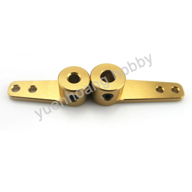 3PCS braccio sterzo in metallo singolo Servo albero di trasmissione eccentrico manovella adattatore biella vite M2 per RC modello auto/barca