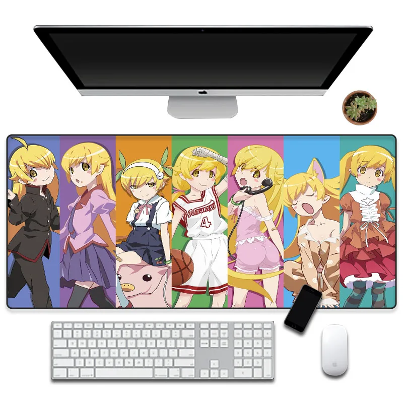 

Yu Zuoan super cute girl cartoon XL XXL mouse pad rubber pad non-slip mouse pad office computer keyboard large table mat