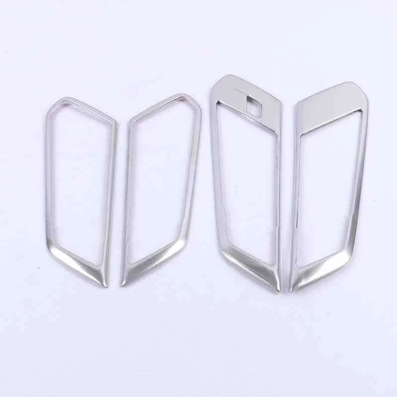Car Styling Door Armrest panel decoration Covers Stickers Trim for BMW X5 G05 2019 Window Glass Lifting Buttons Auto Accessories