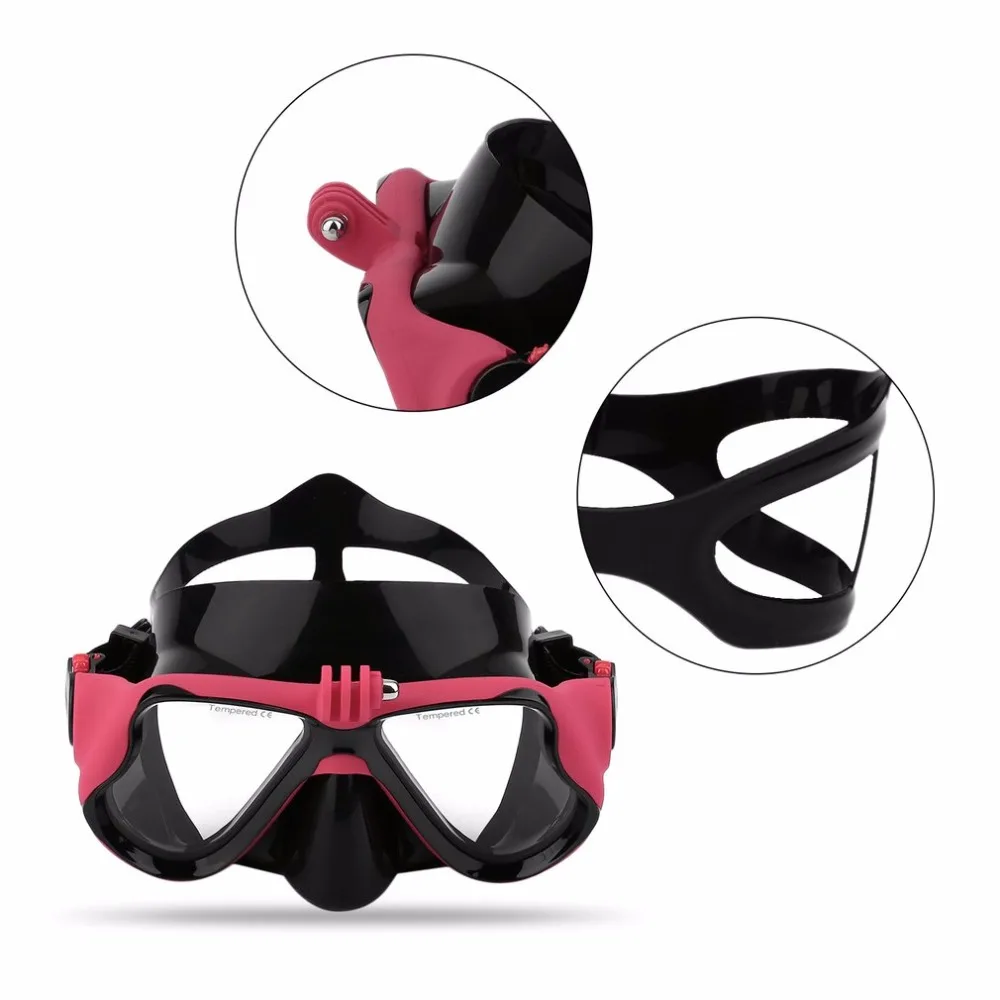 GloryStar-كاميرا احترافية تحت الماء ، قناع غوص سكوبا ، نظارات سباحة لكاميرا GoPro Xiaomi SJCAM OSMO SJ الرياضية