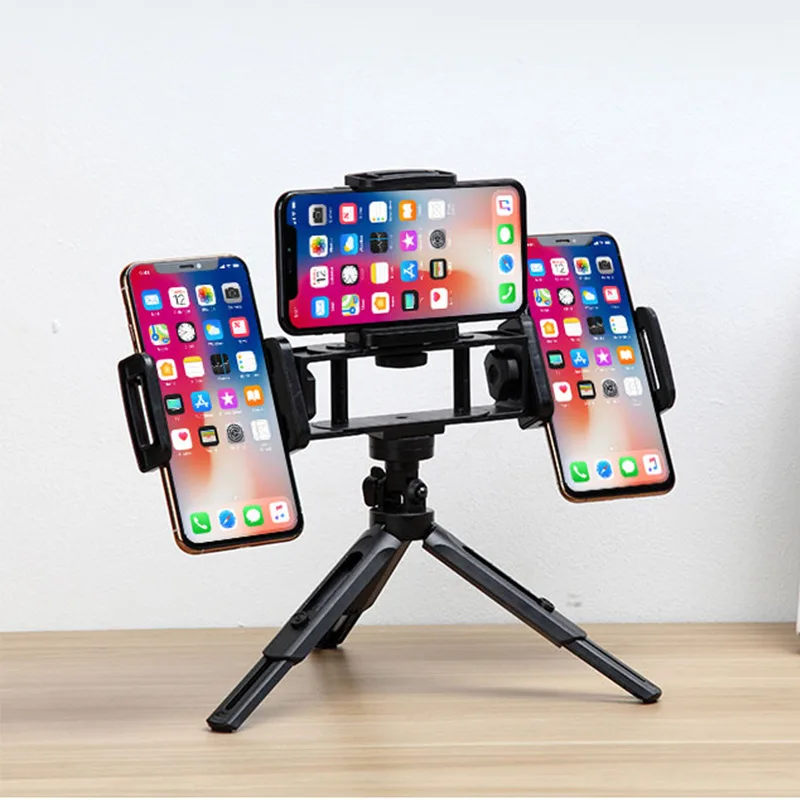 Multi Mobile Phone Holder Expansion Link Desktop Support Multi-Angle Live Tripod Selfie Photography Smartphone Holder Live